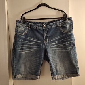 Ariya Women's Blue Distressed Denim Shorts